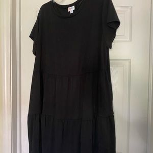 Solid Black Lularoe Ariel Dress Sz XL